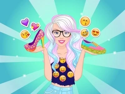 Ellie Mendesain Sepatu Emoji Saya on Prinxy