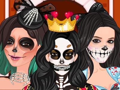 Mga Kardashians Spooky Make Up on Prinxy