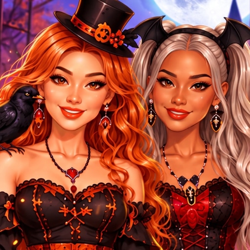 Mga Magkasintahang Fashionista sa Halloween on Prinxy