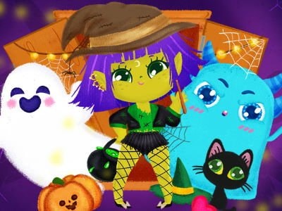 Spooky Friends Adventure on Prinxy