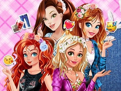 جينز برقعة BFFs on Prinxy