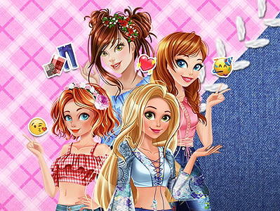 جينز الاميرات المرقع on Prinxy