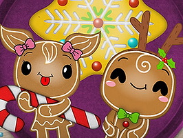 Christmas Gingerbread Coloring Game on Prinxy