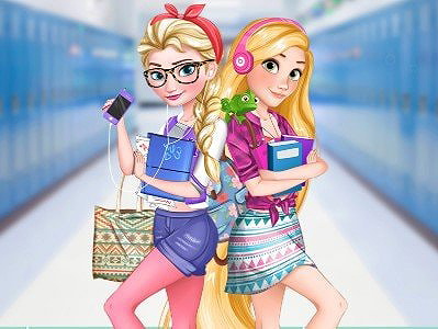 Eliza And Goldie College Girls on Prinxy