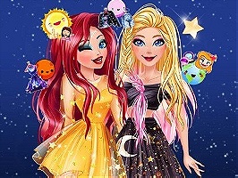 Ellie and Mermaid Princess Galaxy Fashionistas on Prinxy