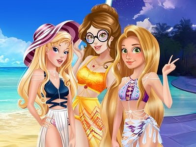 Princesses Summer #Vacay Party - Jogos na Internet