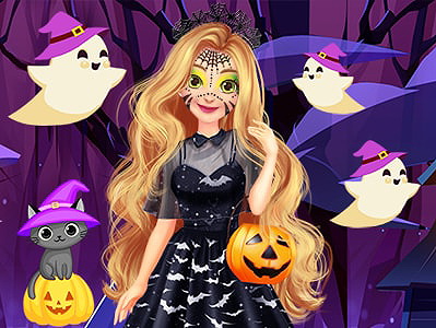 BARBIE HALLOWEEN TRICK OR TREAT jogo online no