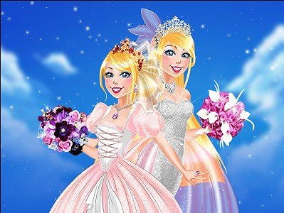 barbie wedding cartoon