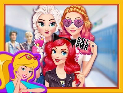 Princesses The College's Popular Squad em Jogos na Internet