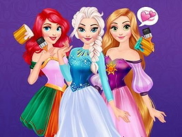 Princesses Rainbow Dresses on Prinxy