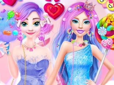 Ellie and Eliza in Candyland on Prinxy