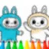 Labubu Coloring: Cute Monsters on Prinxy