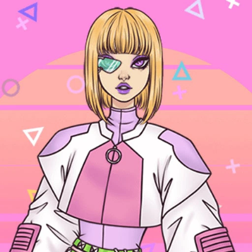 Pastel Cyberpunk Dress Up Game on Prinxy