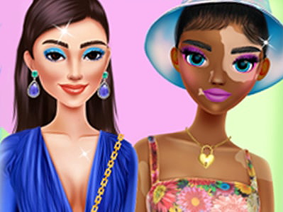 Princesas vs Celebridades Desafio de Moda - Jogo Gratuito Online