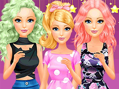 Barbie Doll Maquiagem, Penteado & Vestir-se Moda Top Model princesa Menina 2