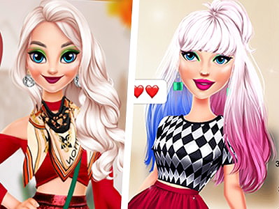 Jogos de Vestir as Amigas Fashionistas no Meninas Jogos