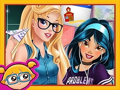 Princesas indo para a escola on Prinxy