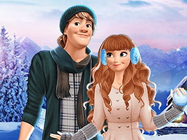 Eisige Paare Winterzeit on Prinxy