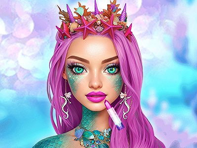 Mermaidcore Make-up on Prinxy