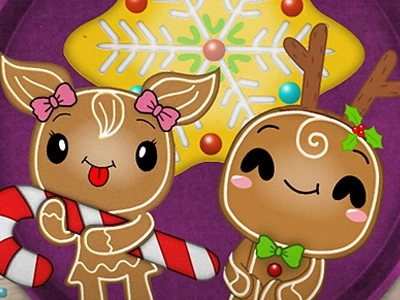 Jul Gingerbread Farvelægning Spil on Prinxy