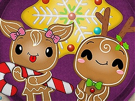 Jul Gingerbread Farvelægning Spil on Prinxy