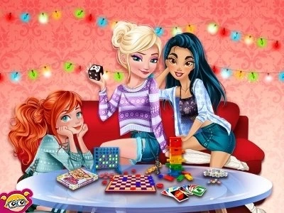 Noche de juegos de mesa de princesas on Prinxy