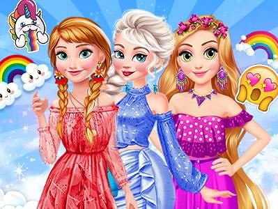 Princesa Rainbow Dressup on Prinxy