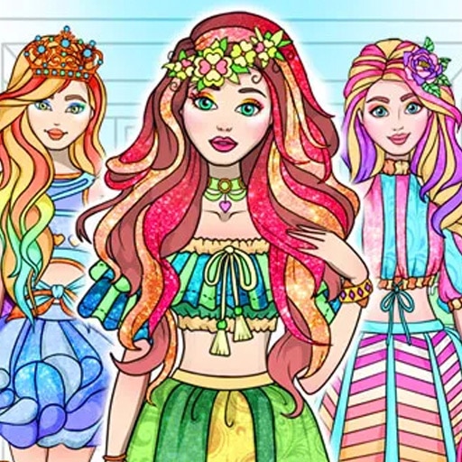 Coloriage de fille à habiller 👗 Joue gratuitement Coloriage de fille à ...