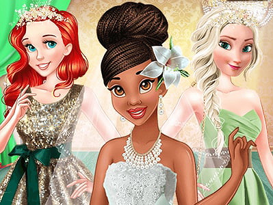 Le mariage vert de printemps de Tiana on Prinxy
