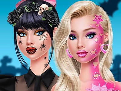 Maquillage d'Halloween de la culture pop on Prinxy