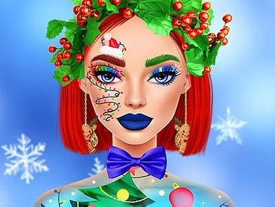 Maquillage de Noël d'Ellie 👗 Joue gratuitement Maquillage de Noël d'Ellie  - Prinxy