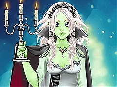 Scary Lily Halloween Dress Up Game on Prinxy