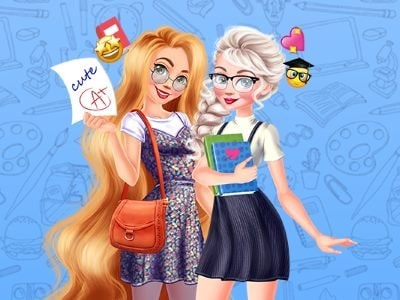 Ellie en Blondie terug naar school on Prinxy