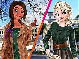 Elsa și Moana schimbă studenți on Prinxy