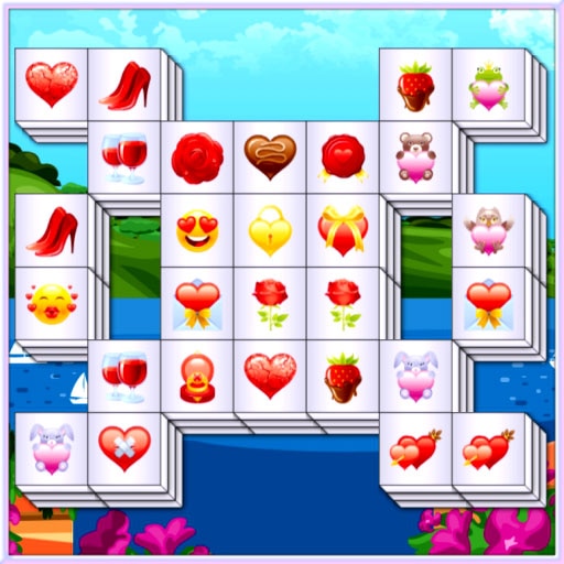 Mahjong Deluxe pentru Valentine's on Prinxy