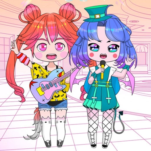 Chibi klä upp och färglägga spel on Prinxy