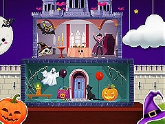 Праздничный замок принцессы на Хэллоуин on Prinxy