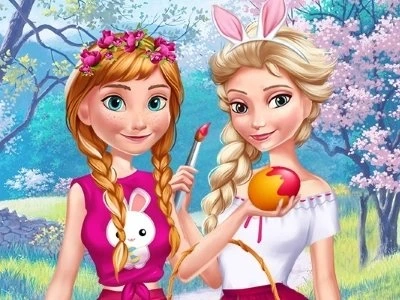 Aniela และ Eliza Easter Fun on Prinxy
